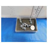 VINTAGE CONTINENTAL BROACH AND EARRINGS