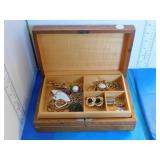 JEWELLERY BOX WITH CONTENTS
