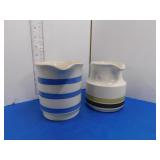 2 PITCHERS 'CARRIGALINE POTTERY' REPUBLIC OF