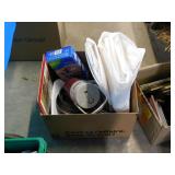 BOX LOT - SHOWER HEAD, THERMOS, ZIPLOC SPACE BAGS