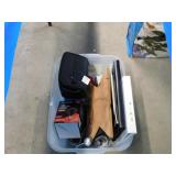 TOTE - FLOOD LIGHTS, RADIO BINDER, ALARM CLOCK