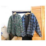 2 QUILTED FLANNEL JACKETS  SIZE XL