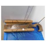 MITRE BOX AND SAW