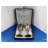 2 SILVERPLATED ROGERS WINE GOBLETS