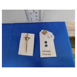 2 VINTAGE STICK PINS