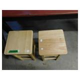 2 STOOLS  11.5 X 11.5 X 21'