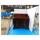 JEWELLERY BOX WITH DROP FRONT AND 5 DRAWERS