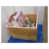 WOOD BOX 12 X 13.5 X 9';  PUZZLE, GUM PASTE FLOWER