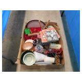 BOX LOT - CANDLES, VASES