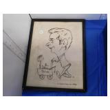 FRAMED CARICA-TOON BY NINO