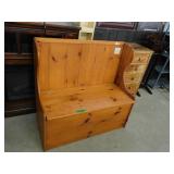 ROSS COLBY  PINE HALL BENCH WITH STORAGE