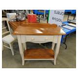 SIDE TABLE WITH DRAWER  (MARKS ON TOP)