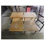 2 RETRO END TABLES     17 X 26 X 24'