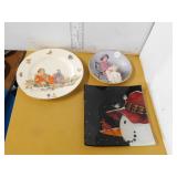 3 COLLECTOR PLATES - QUEEN ELIZABETH QUEEN MOTHER&