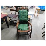 ROCKING CHAIR WITH CANED BACK AND SEAT