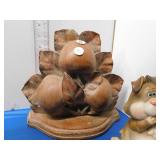 CHIPMUNK PIGGY BANK, WOOD WALL PLAQUE