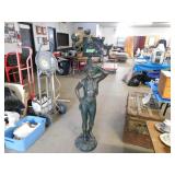 VINTAGE STATUE ILLUMINATED CANDELABRA  5' HIGH