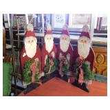 HINGED 4 PIECE WOOD CHRISTMAS DECORATION