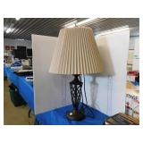 LAMP WITH SHADE   APPROX 28'H