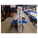 WOOD 'WELCOME' SIGN   9 X 60'