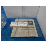 2 TEMPERED GLASS SHELVES  13.75 X 11.25'