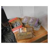 TOP SHELF - LAG SHIELDS, HOOKS, DECKING SCREWS
