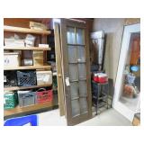 4 DOORS WITH 10 PANES OF GLASS   24 X 80