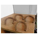 SET OF 4 HORSESHOES
