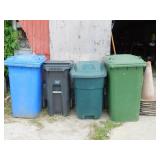4 GARBAGE BINS