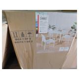 CANVAS LINNET 5 PIECE SLING DINING SET     NEW