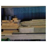 SHELF LOT - MISCELLANEOUS WOOD PIECES