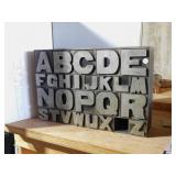 ALPHABET STORAGE BOX    21 X 5 X 13.75