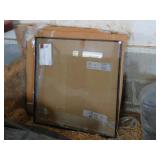 4 WINDOWS WITH BLACK FRAME   26.5 X 26
