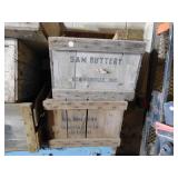 2 ADVERTISING CRATES - BOWMANVILLE BUTTER CRATE