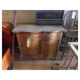BOW FRONT DRESSER  - 3 DRAWERS, 1 DOOR