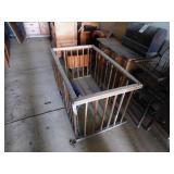 VINTAGE WOODEN PLAY PEN    45 X 27 X 25