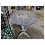 ROUND METAL TOP TABLE