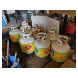 9 PROPANE CONTAINERS   AS IS