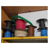TOP - 7 SPOOLS WIRE - QUANTITIES UNKNOWN