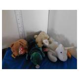 4 BEANIE BABIES