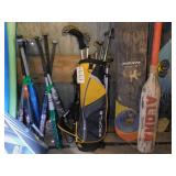 GOLF CLUBS AND BAG