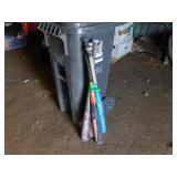 4 BASEBALL BATS