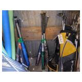 4 BASEBALL BATS