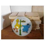 13 COLLECTOR PLATES, LAMP SHADE