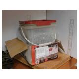 2ND - BOX 1 1/4' COARSE SCREWS, PAIL NAILS