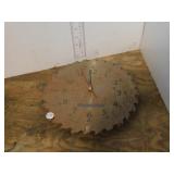 SAW BLADE CLOCK