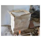 5 BOXES WHITE TILE  2 X 8' - 10 PCS IN EACH BOX