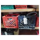 5TH SHELF - 2 MILK CRATES  ELECTRIC SUPPLIES