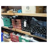 5TH SHELF - 4 MILK CRATES AND 4 LOOSE PCS PCB PIPE