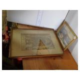 FRAMED SKETCH 'THE SHRINE' - SCOTTISH NATIONAL